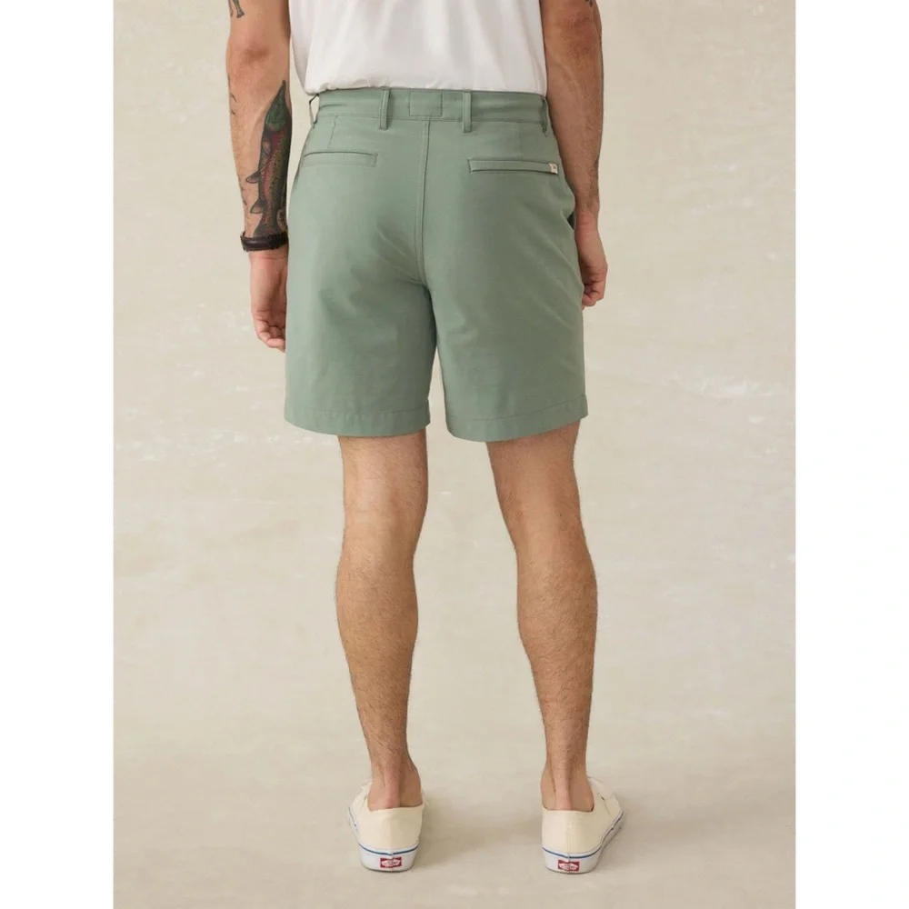 Faherty Men’s The All Day™ Short 2.0 7” Inseam in Trail Olive Size 31